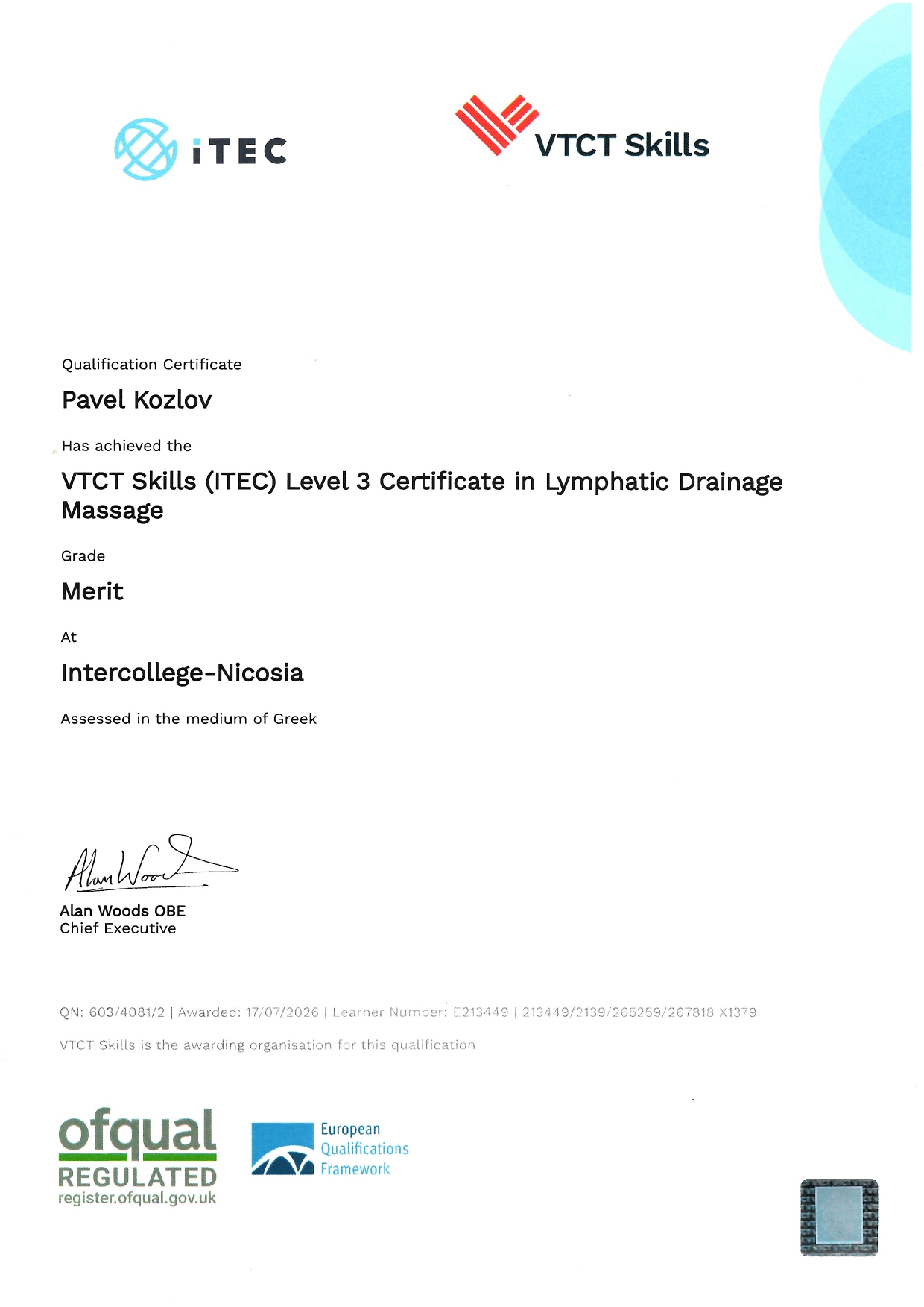 Lymphatic Drainage Certification - Pavel Kozlov