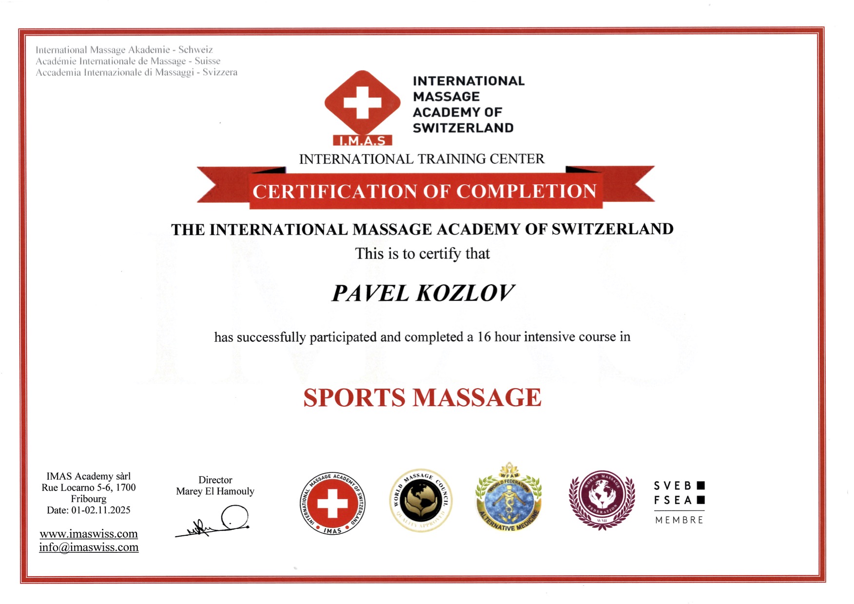 Spots Massage - Pavel Kozlov